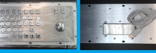 Teclado de uso rudo óptico.