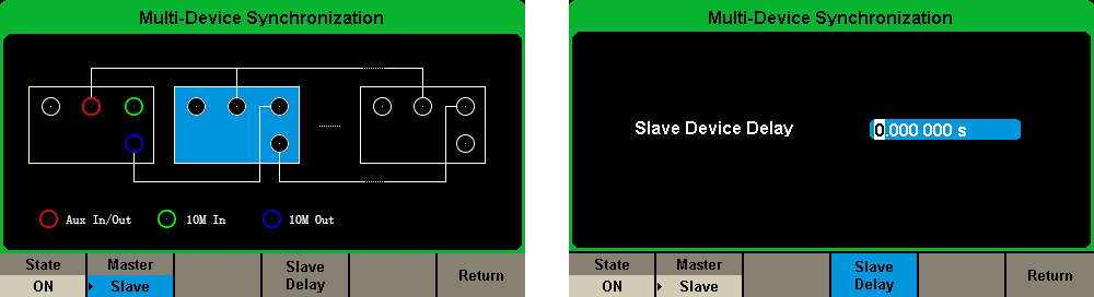 Set the Slave Delay.