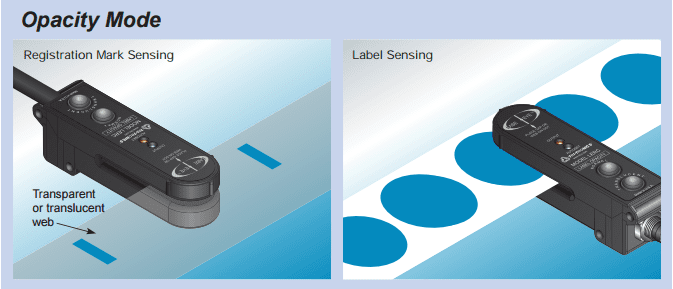 Gap sensors are an excellent choice to sense a distinguishing change or object on a continuous web or roll of materials.
