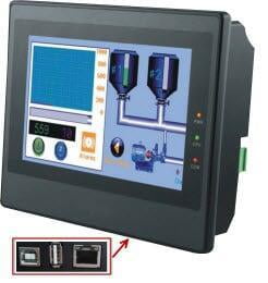 Pantallas HMI con Ethernet.