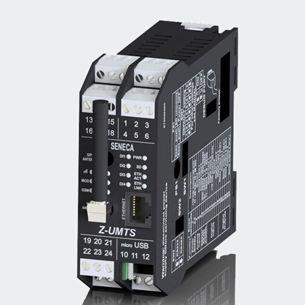 Z-UMTS: Registrador de datos pentaband HSPA + con receptor GPS, E/S incorporadas, funciones de telecontrol.